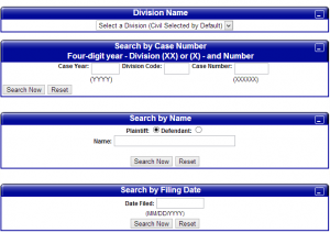 Cook County Online Case Database